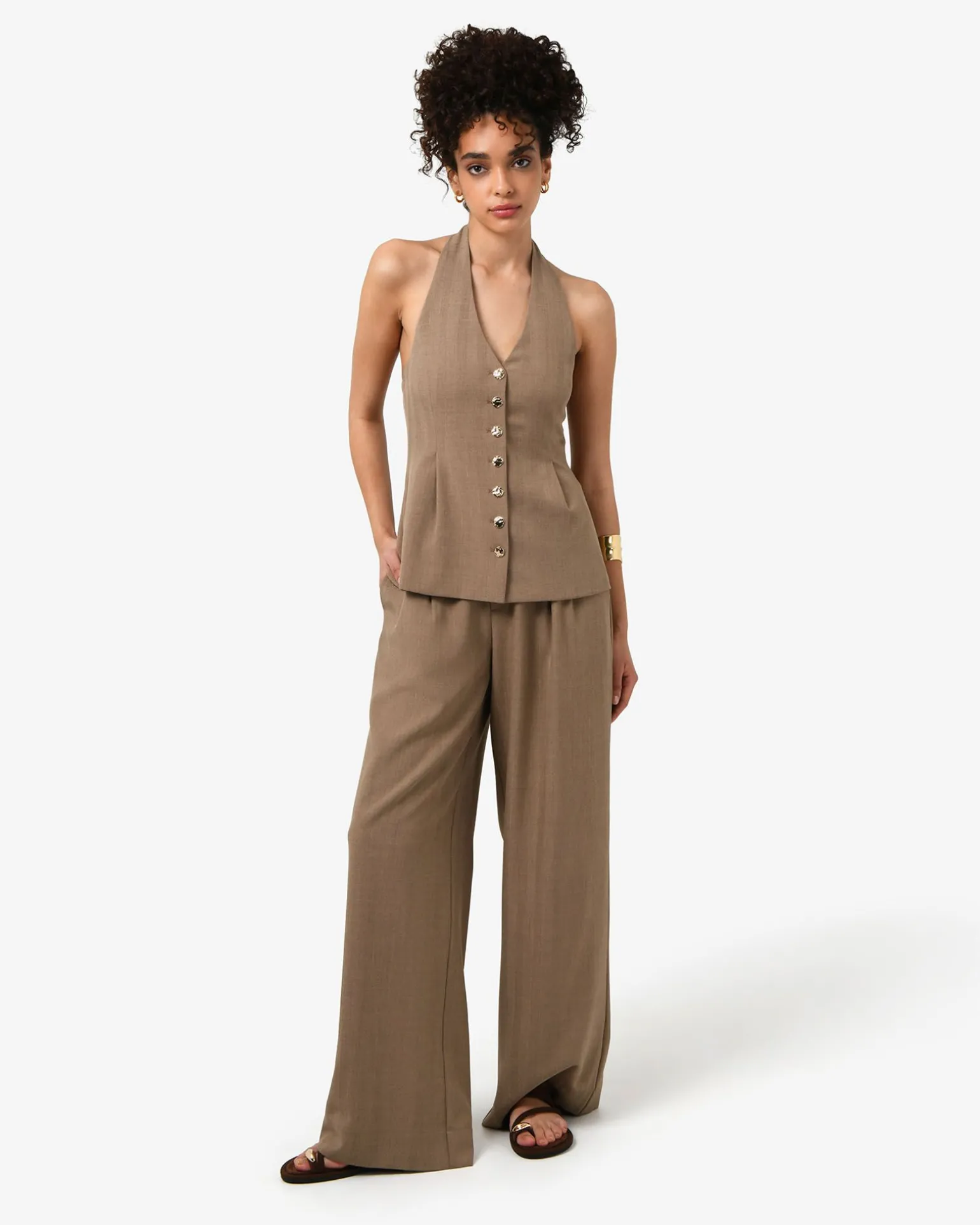 Lola Lurex Blend Wide Leg Pant