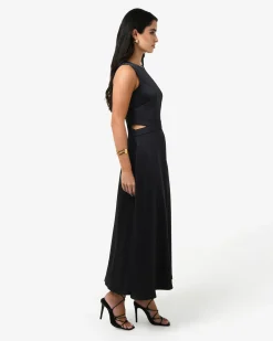 Louisa Cut Out Satin Dress