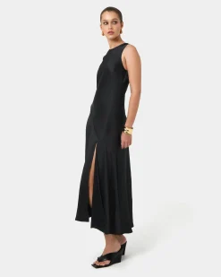 Louisa Satin Bias Dress