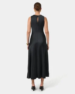 Louisa Satin Bias Dress