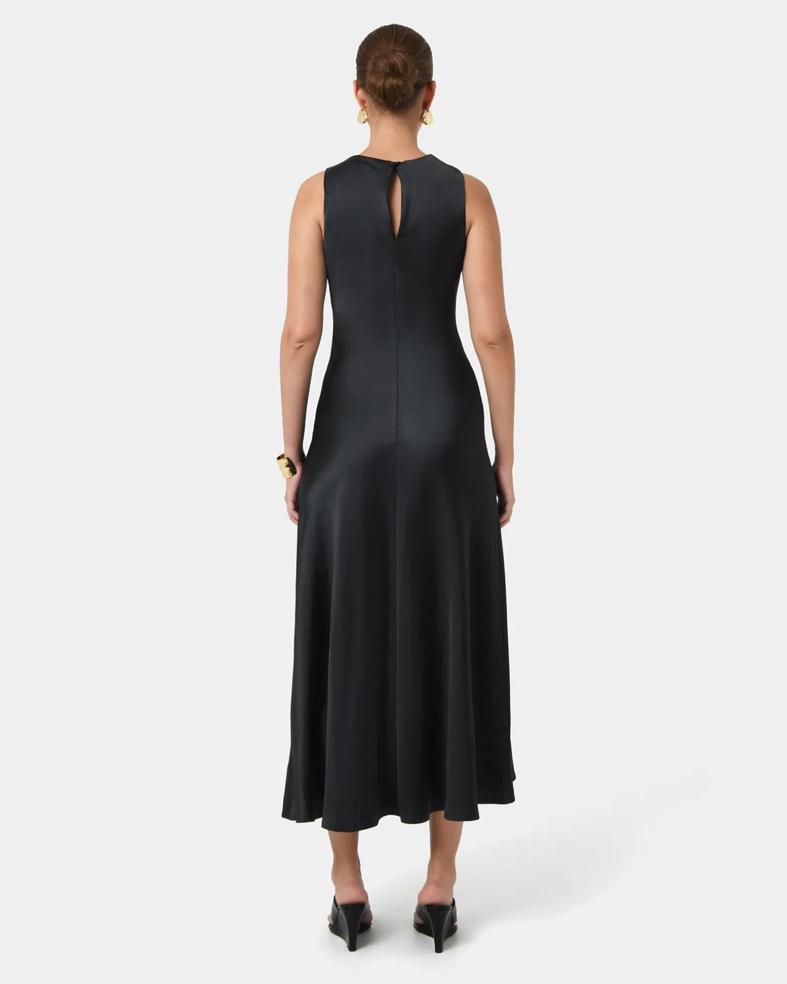 Louisa Satin Bias Dress