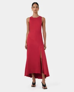 Louisa Satin Bias Dress