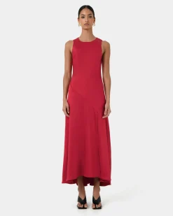 Louisa Satin Bias Dress