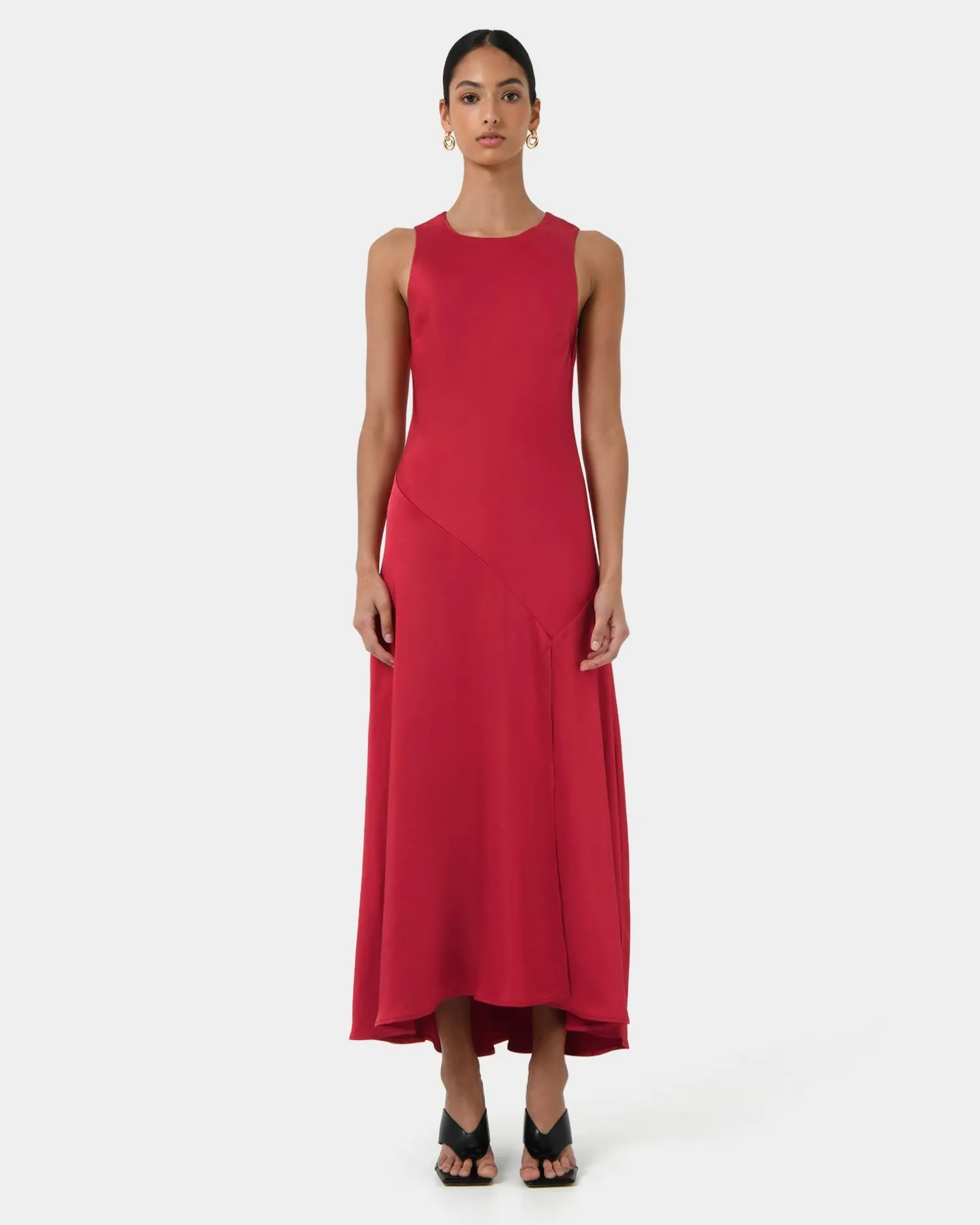 Louisa Satin Bias Dress