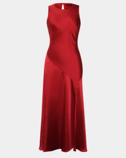 Louisa Satin Bias Dress