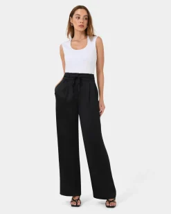 Louisa Wide Leg Satin Pants