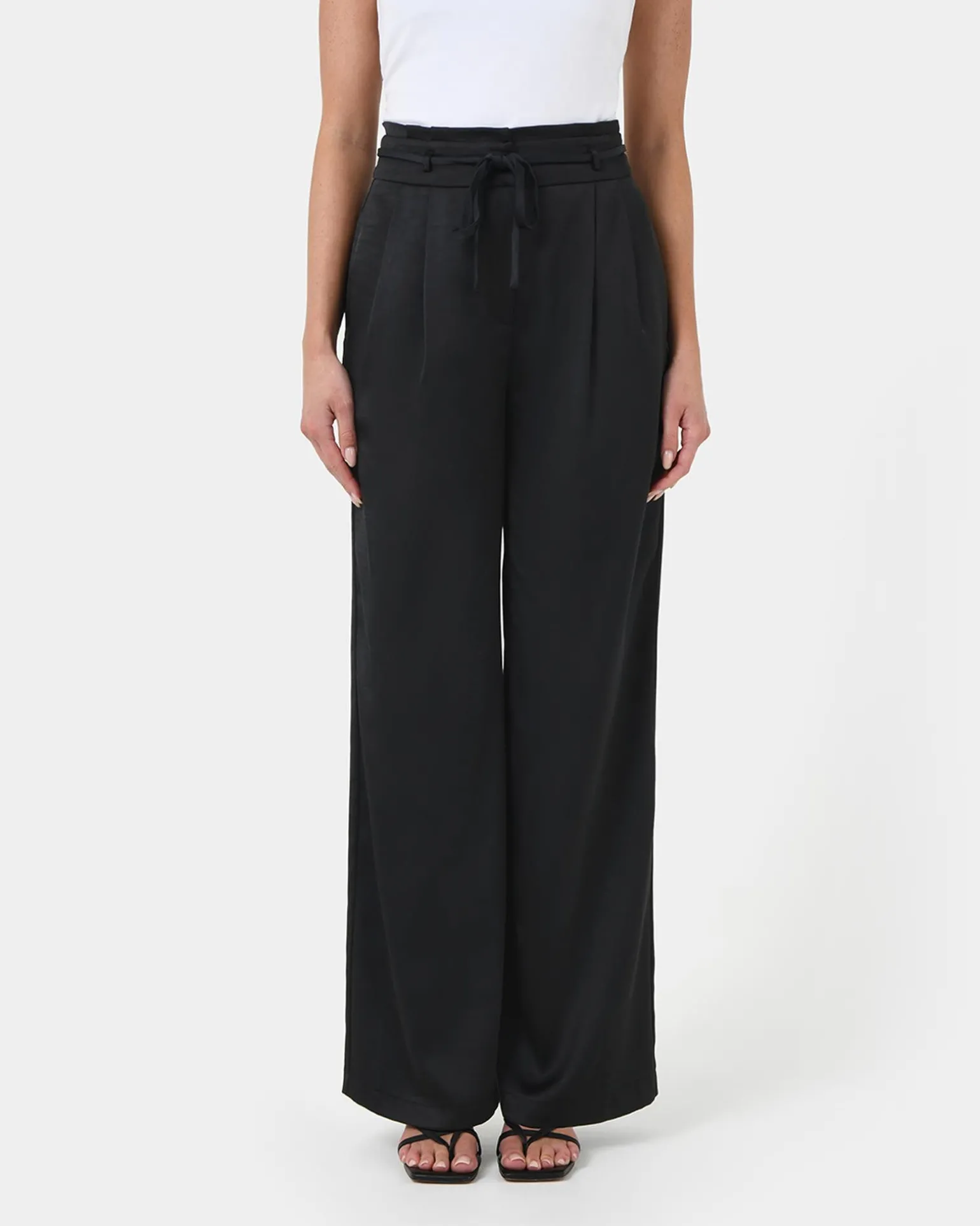 Louisa Wide Leg Satin Pants
