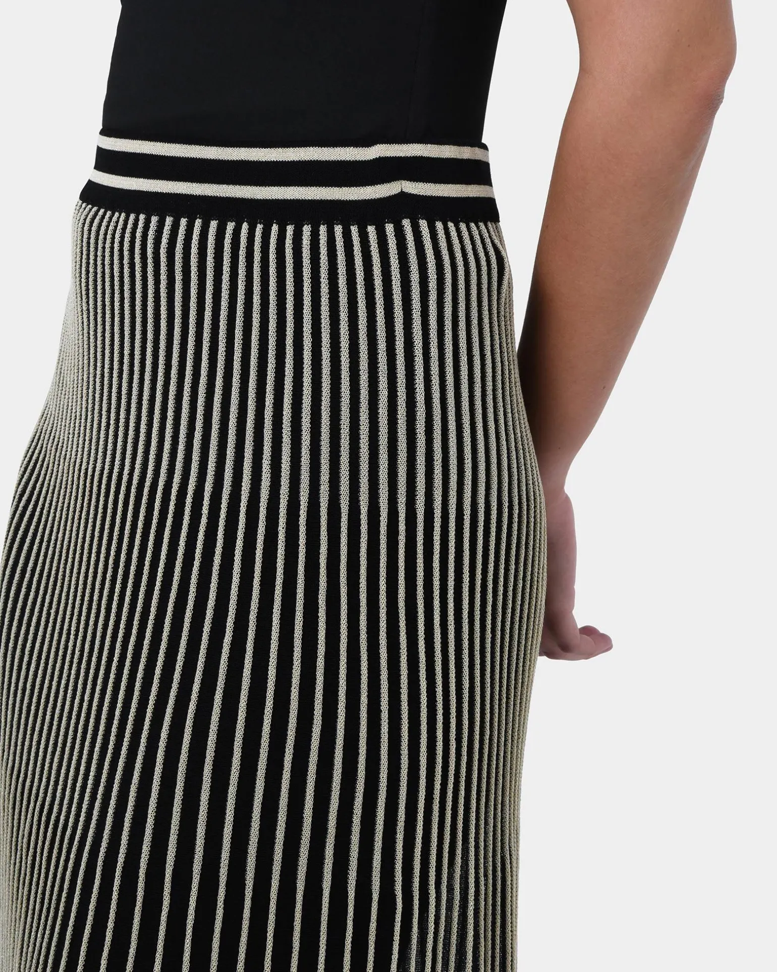 Lucy Pleat Knit Midi Skirt