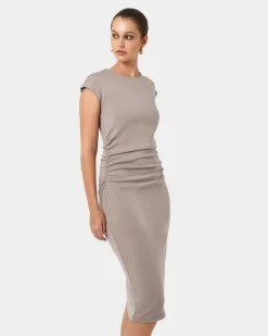 Lulu Ruched Midi Dress