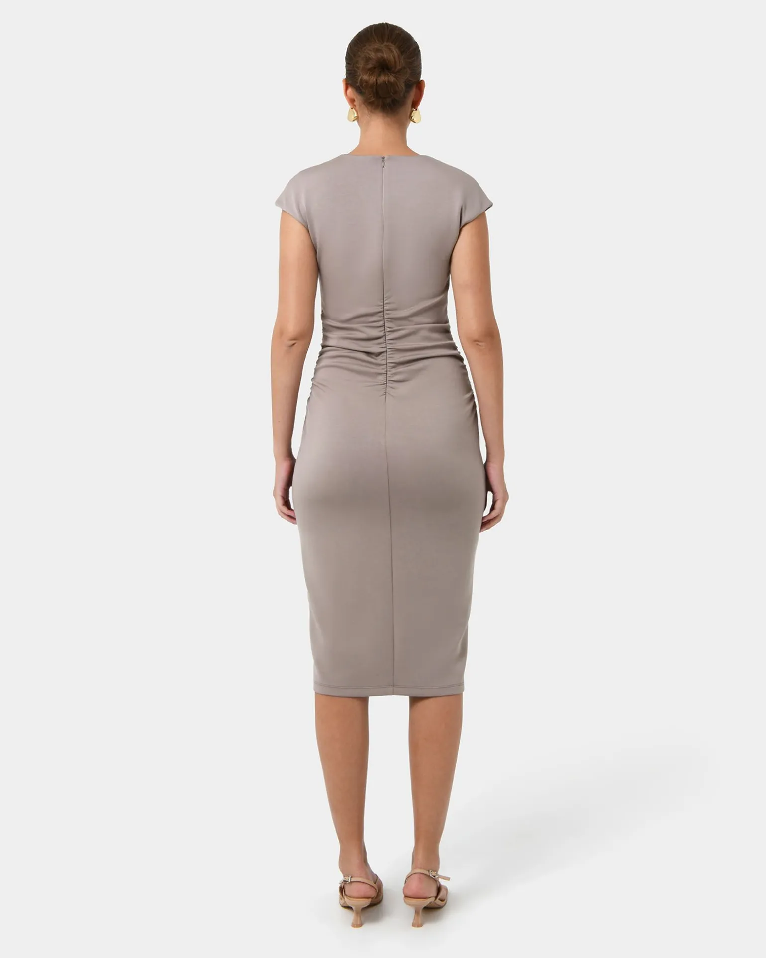 Lulu Ruched Midi Dress