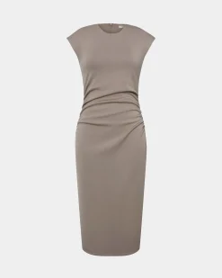 Lulu Ruched Midi Dress