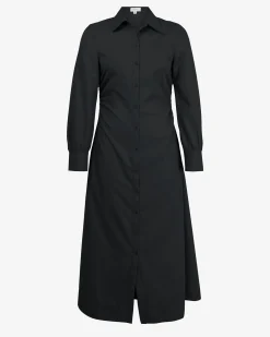 Lune Ruched Shirt Dress
