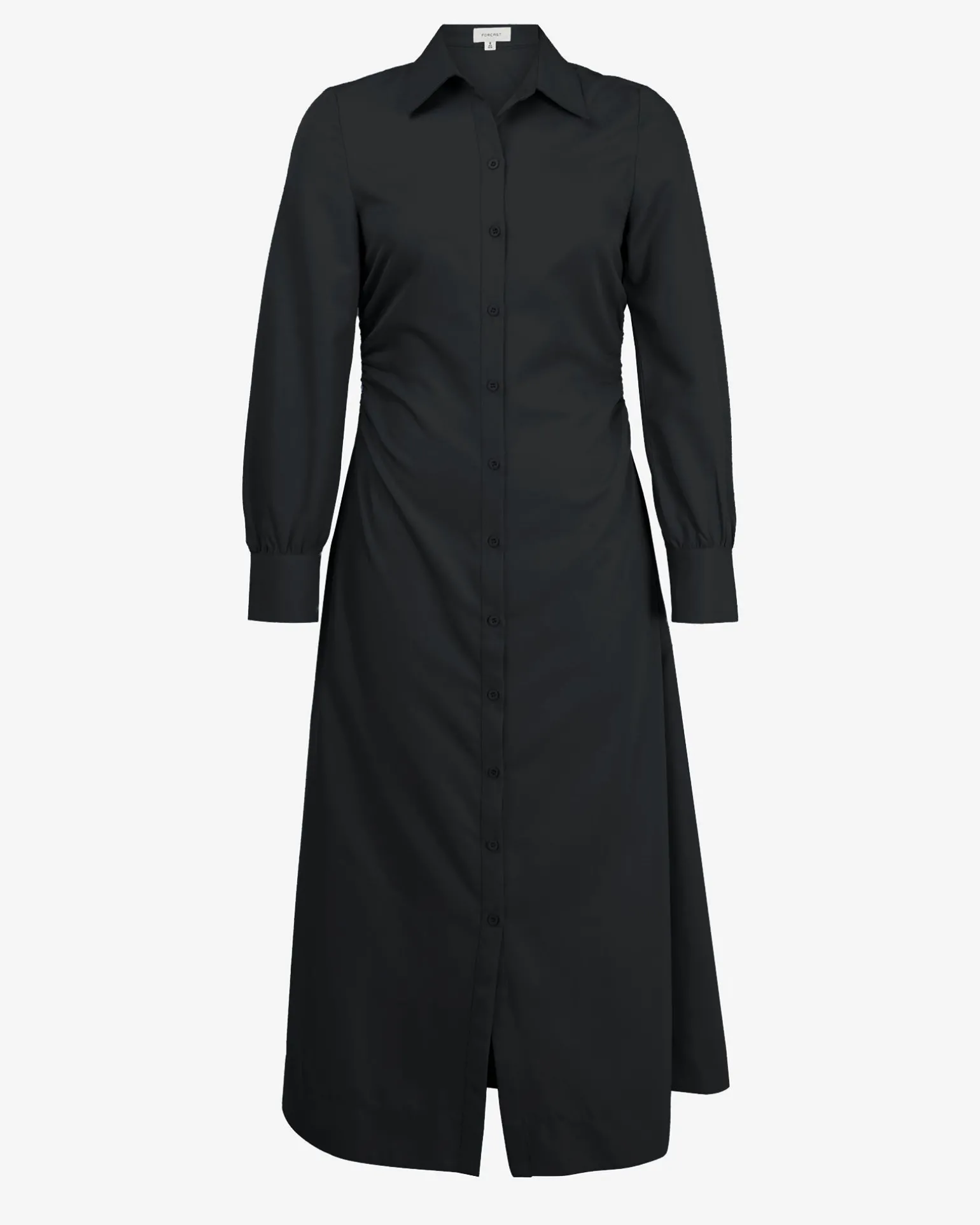 Lune Ruched Shirt Dress