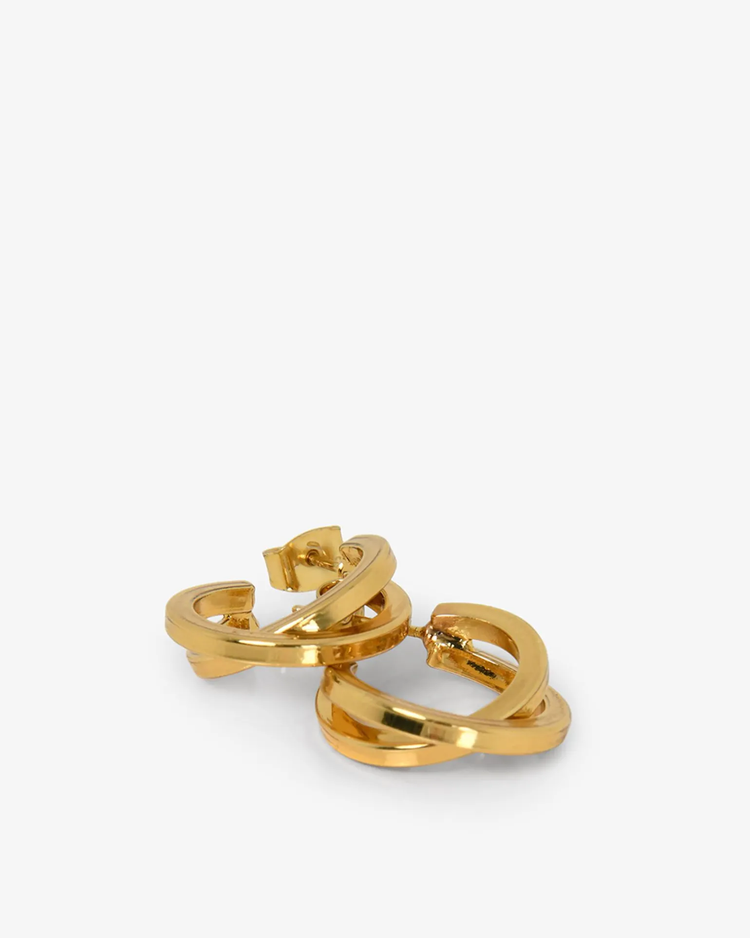 Lyra Crossover Hoop Earrings