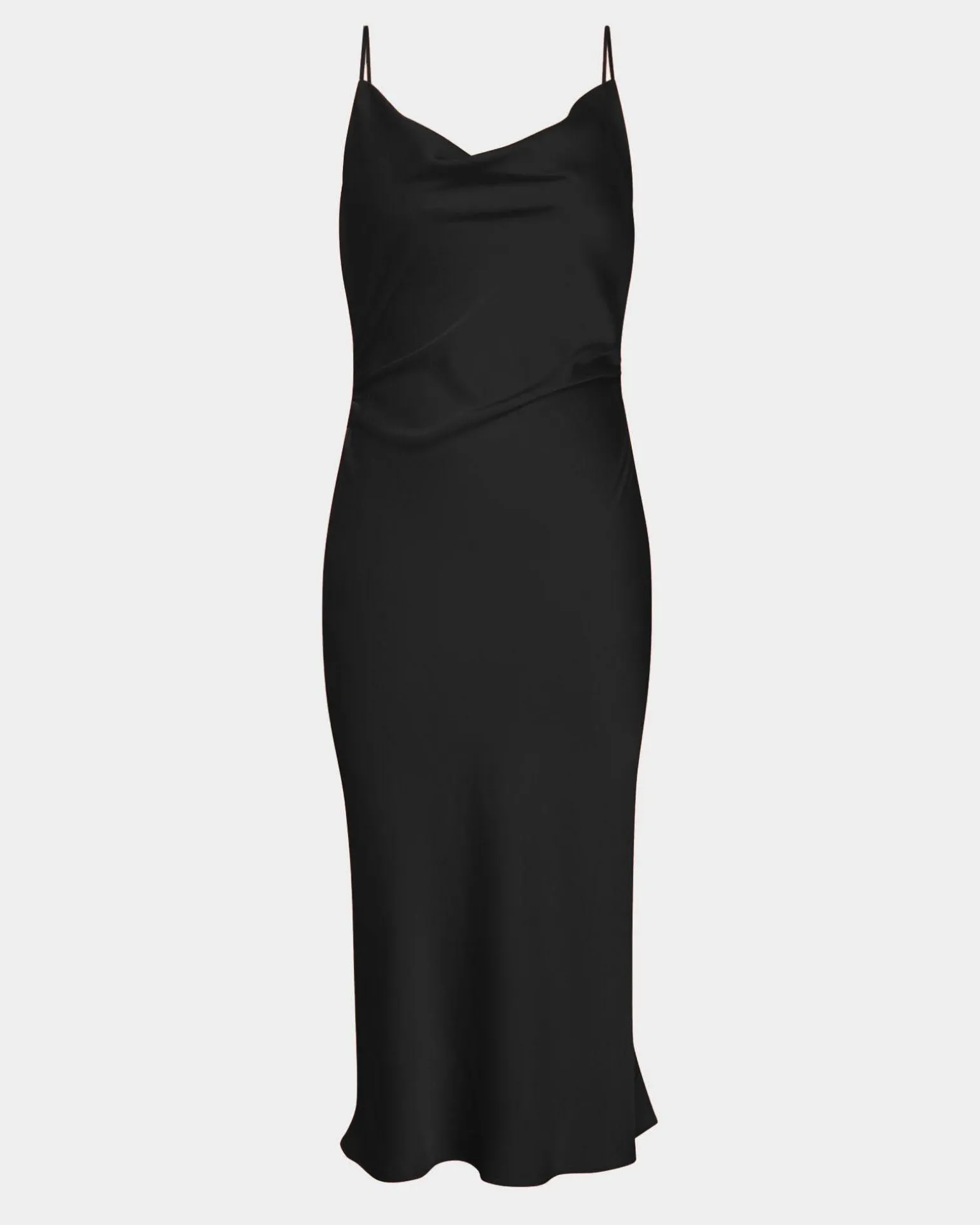 Mae Side Ruched Satin Dress