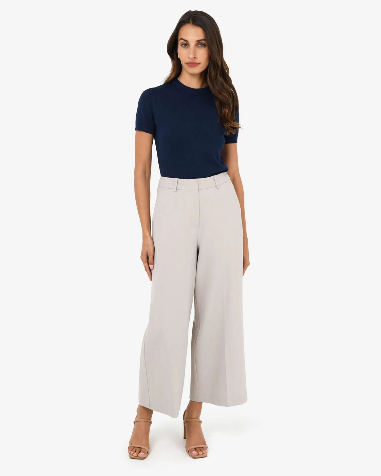 Mallory Herringbone Culottes