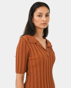 Manhattan Polo Knit Top
