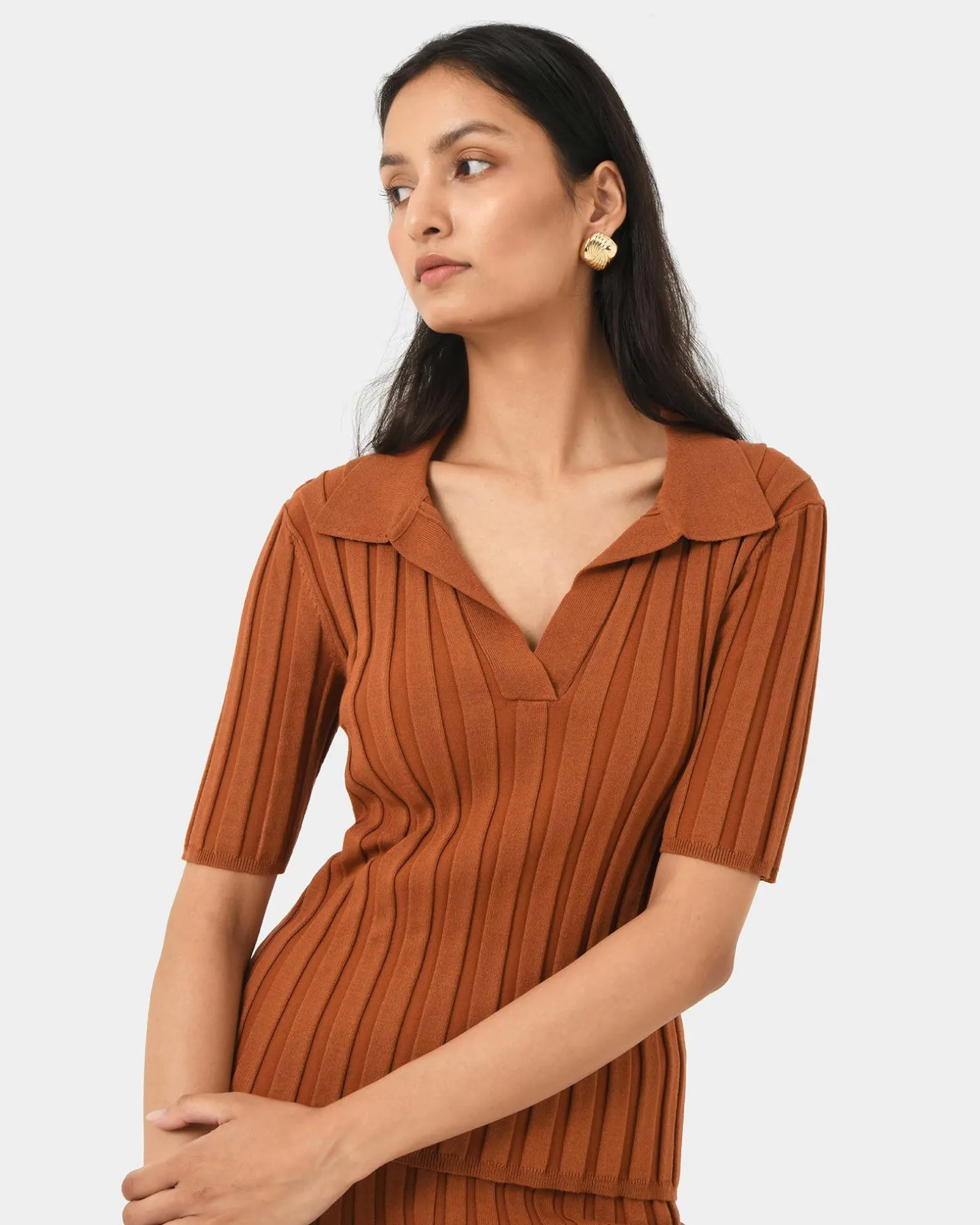 Manhattan Polo Knit Top