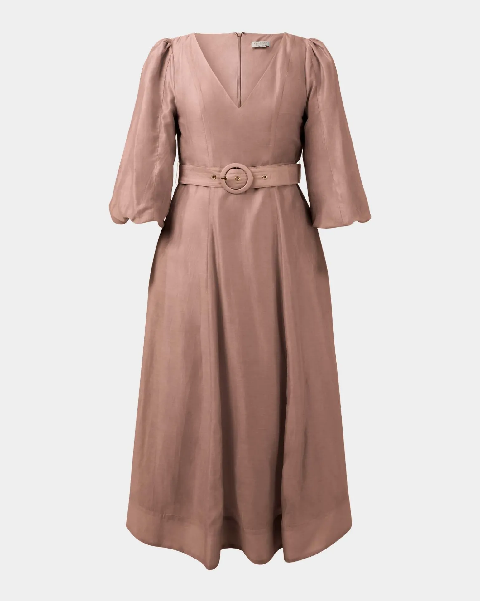 Marlie Puff Sleeve Midi Dress