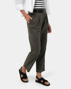Mazzy Cotton Belted Trousers
