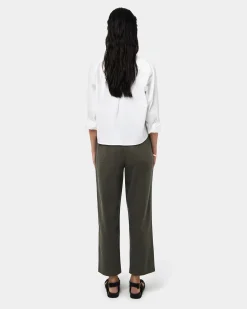Mazzy Cotton Belted Trousers