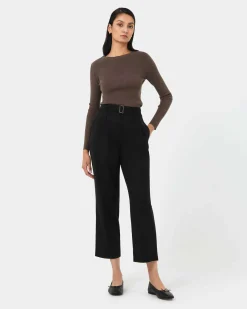 Mazzy Cotton Belted Trousers