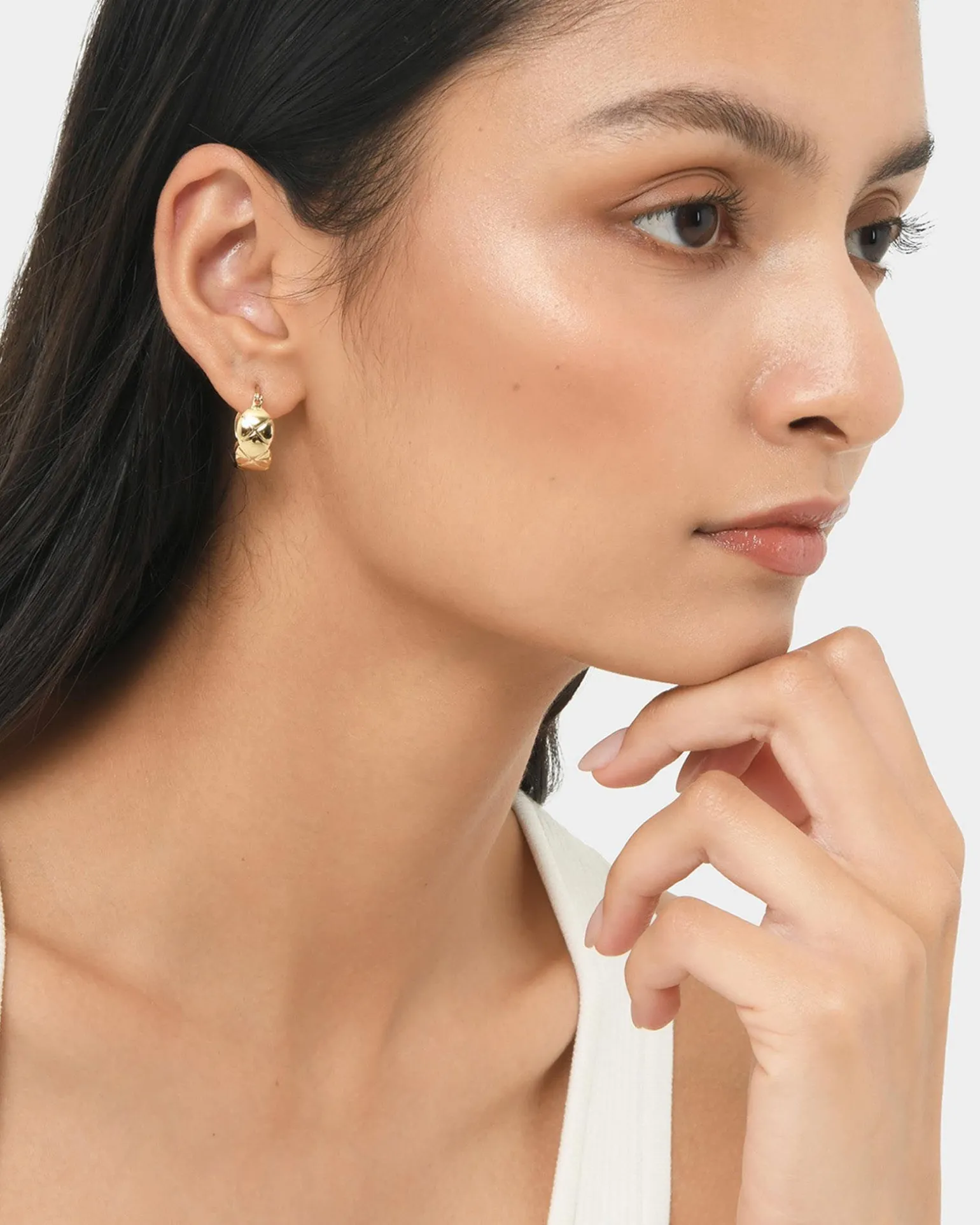 Mazzy 16k Gold Plated Earrings