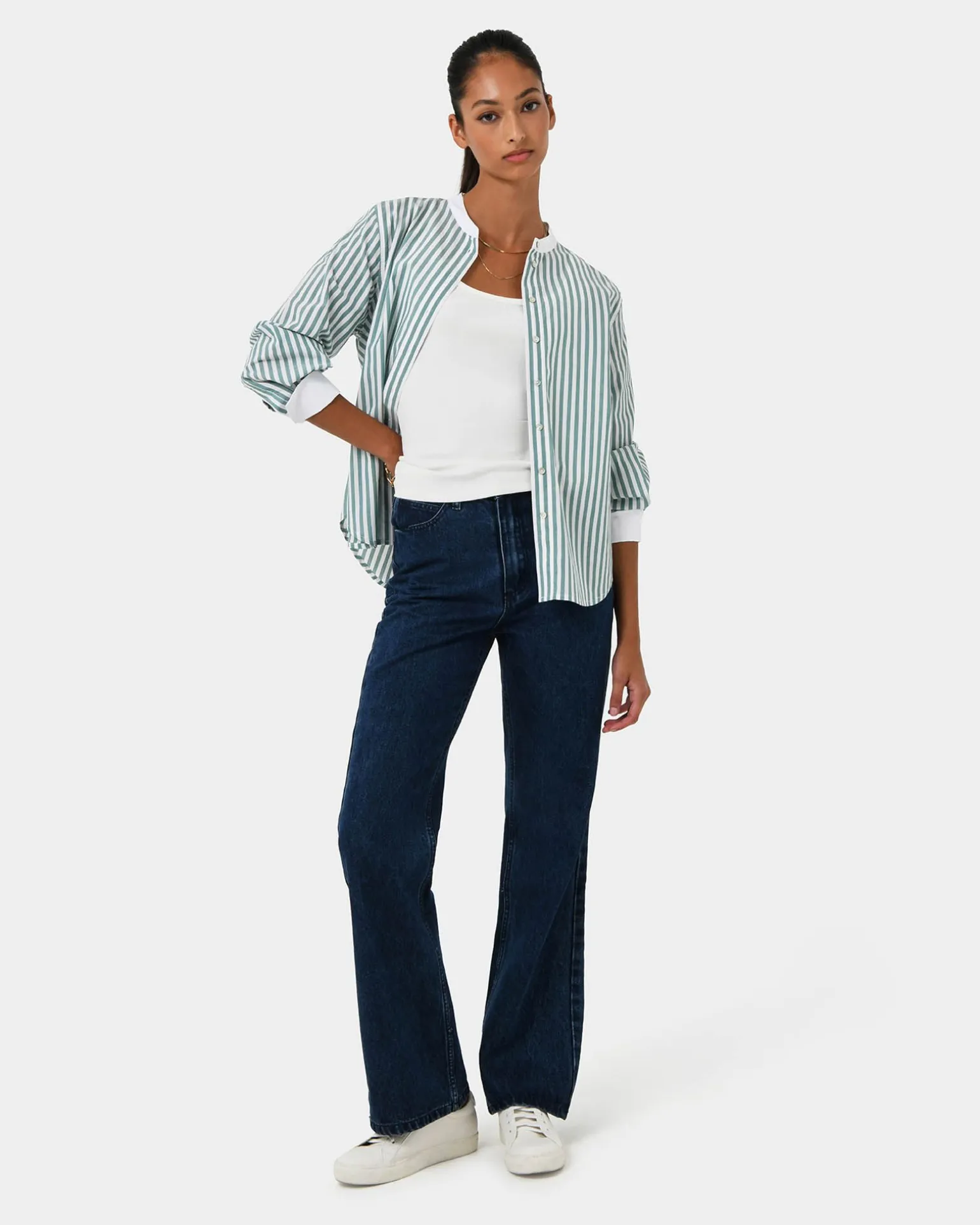 Melie Cotton Stripe Shirt