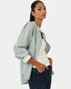 Melie Cotton Stripe Shirt