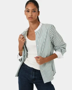 Melie Cotton Stripe Shirt