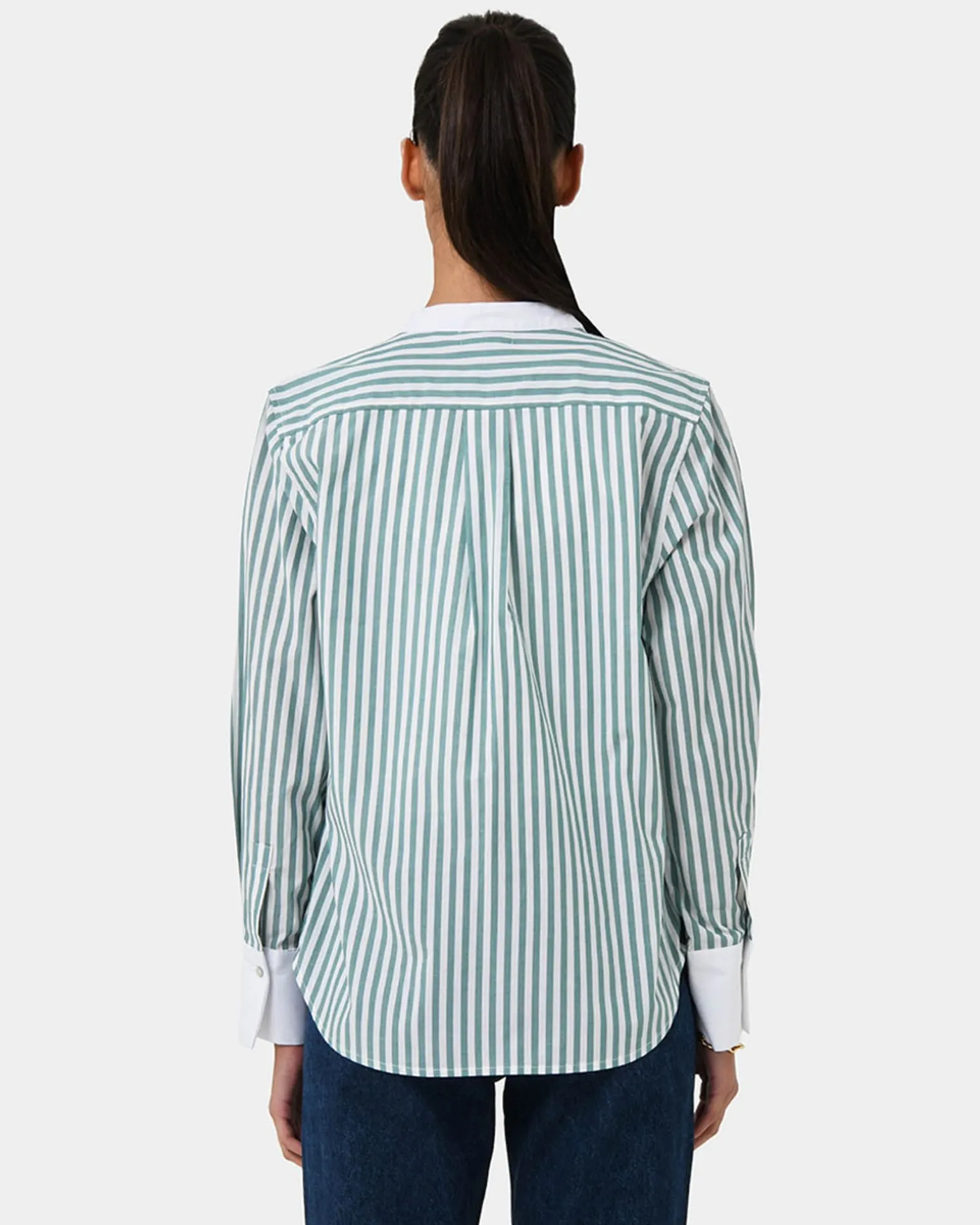 Melie Cotton Stripe Shirt