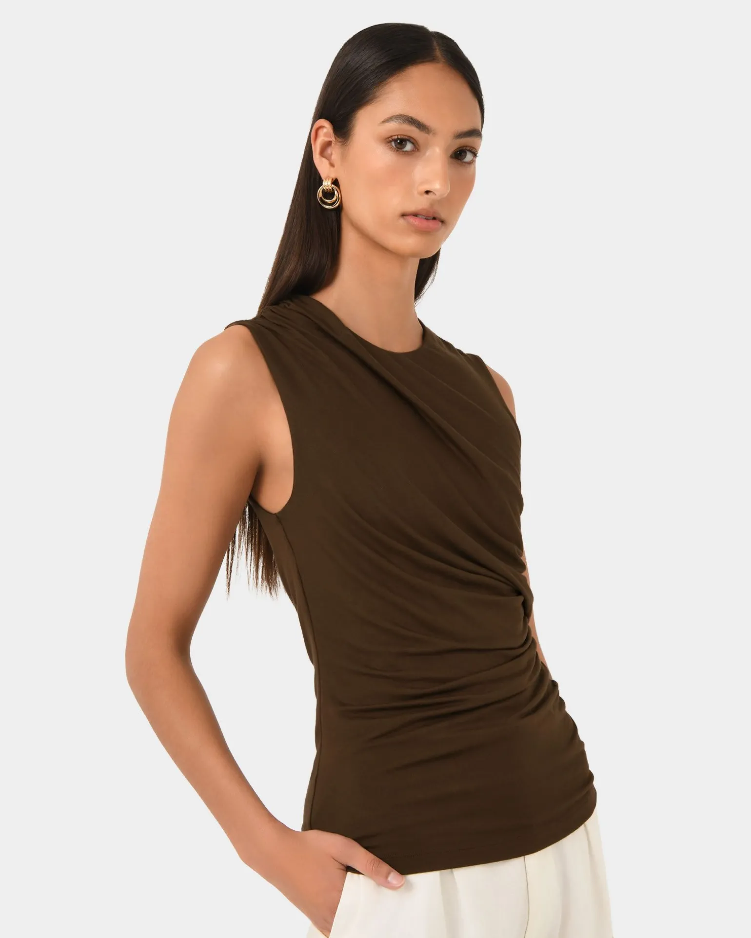 Mia Ruched Jersey Top