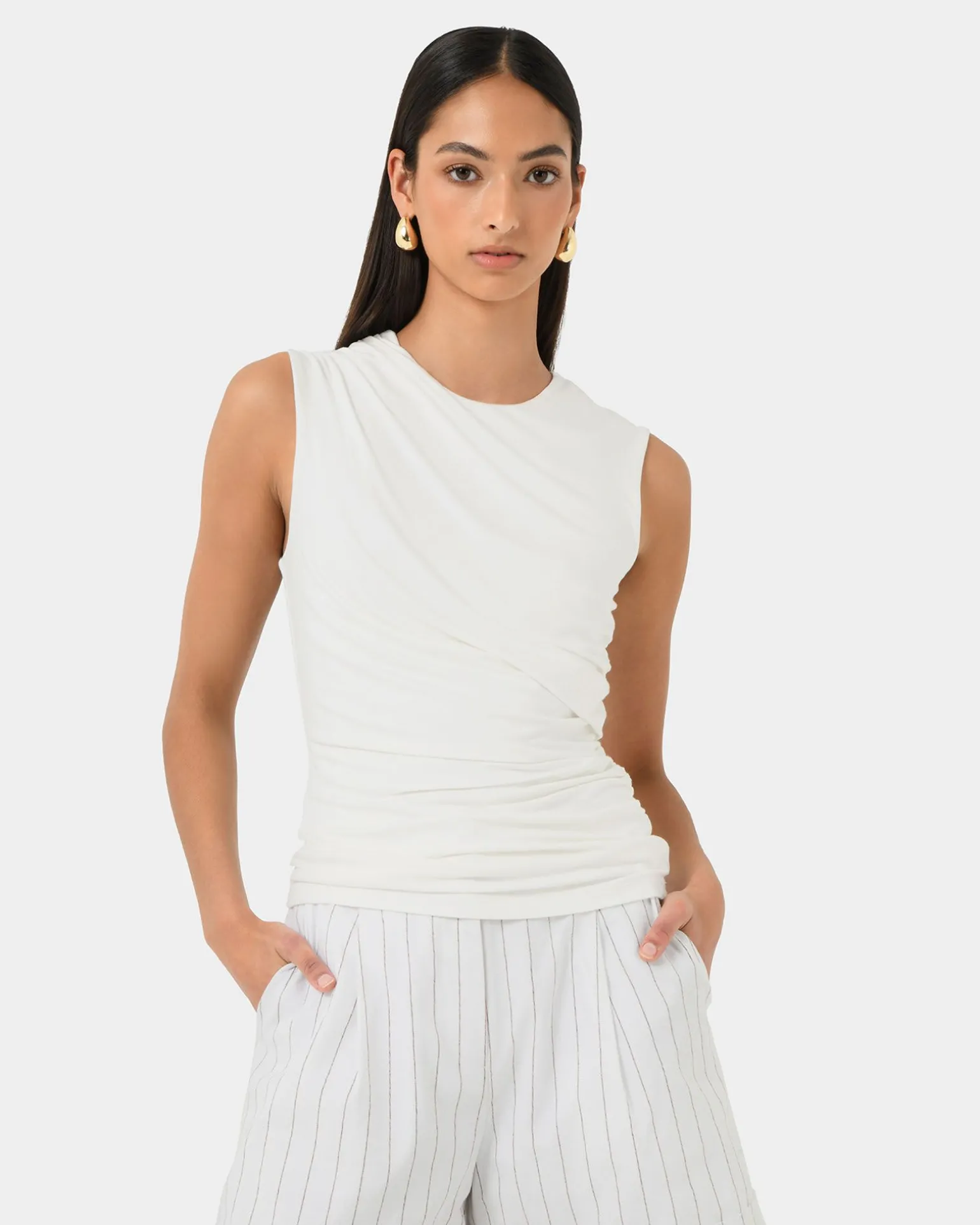 Mia Ruched Jersey Top