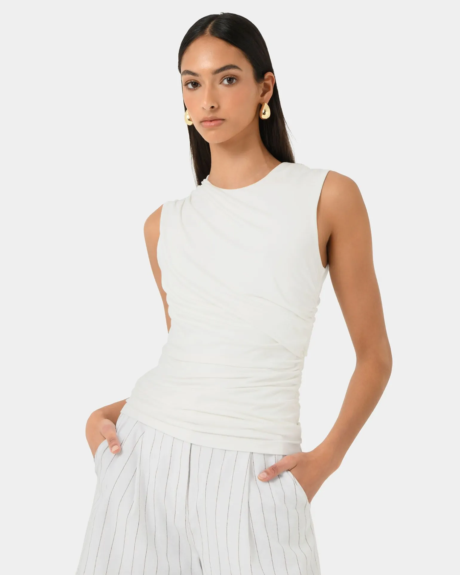 Mia Ruched Jersey Top
