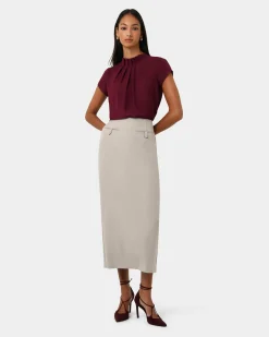Milla Column Midi Skirt