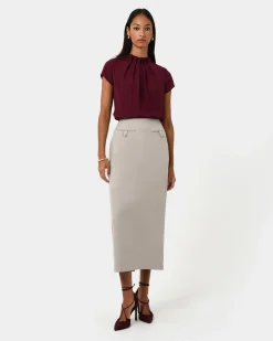 Milla Column Midi Skirt