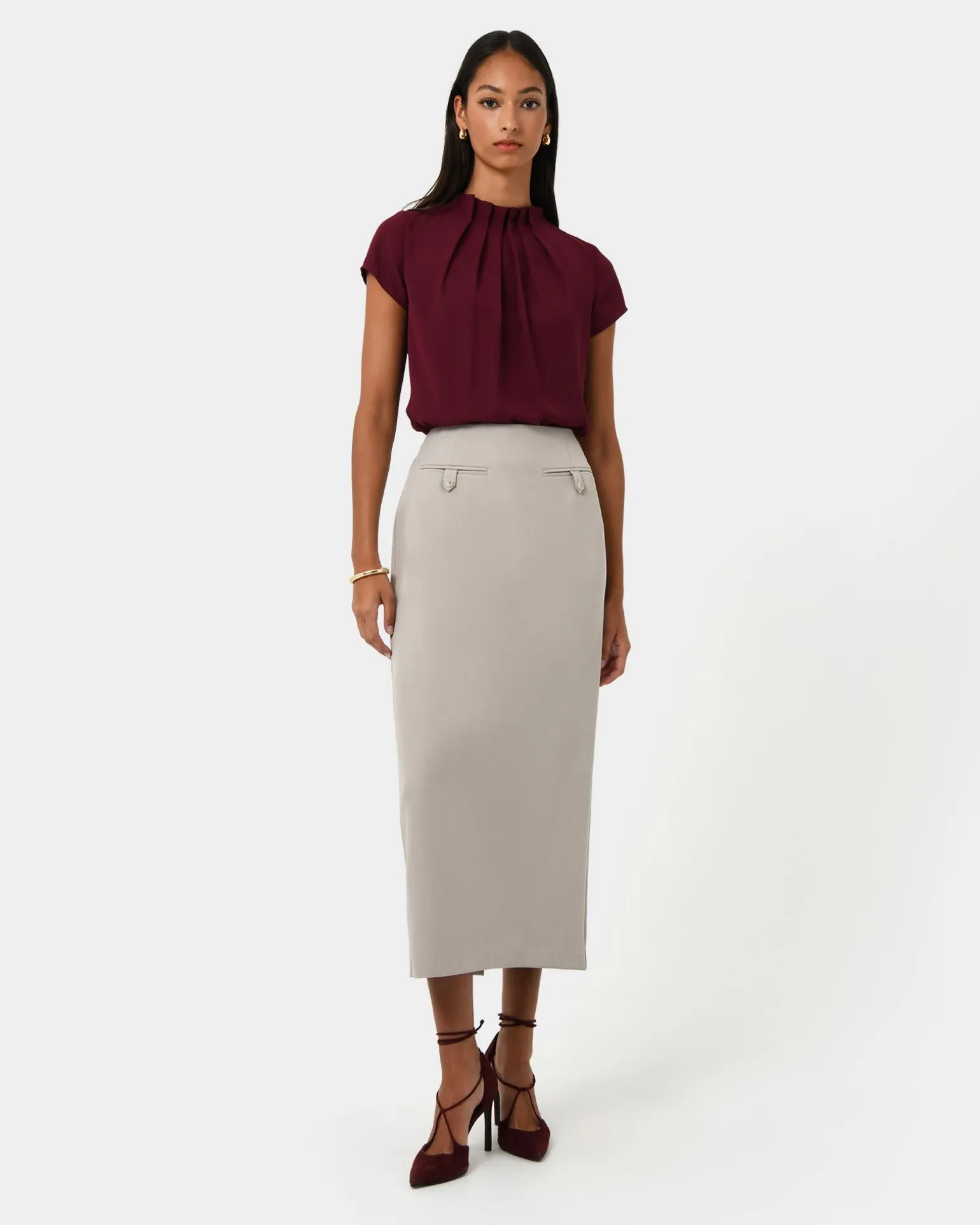 Milla Column Midi Skirt
