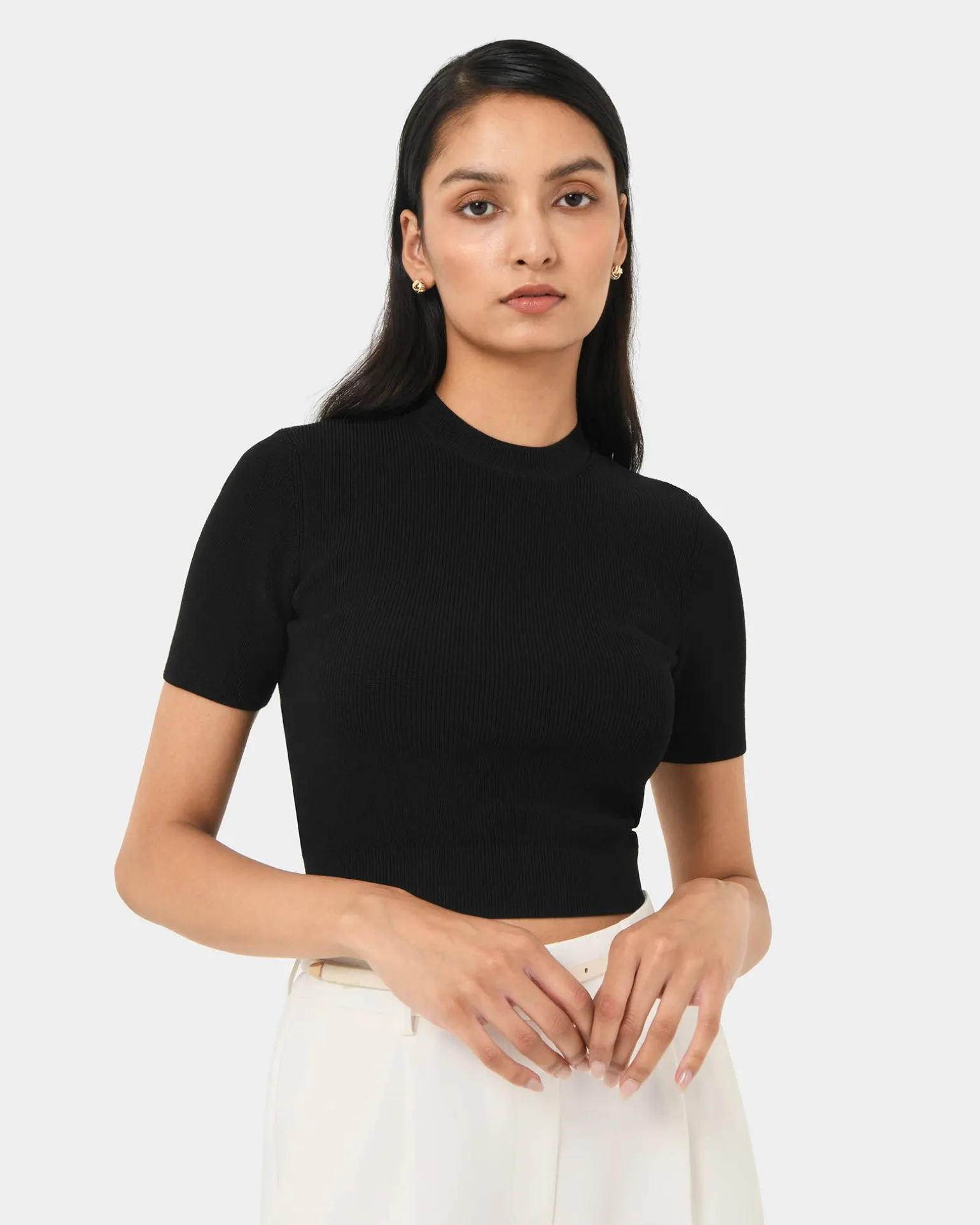 Murphy Crop Knit Top