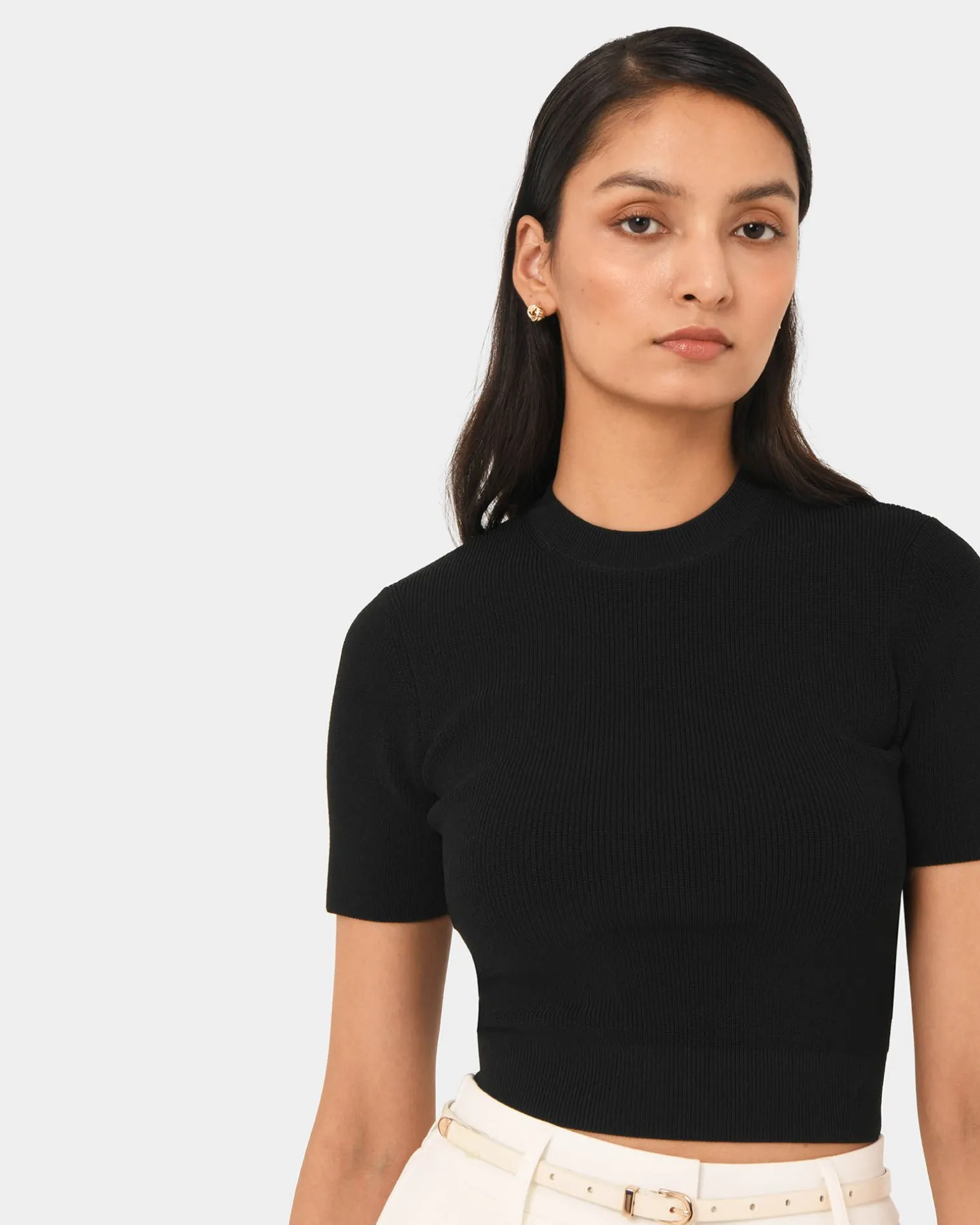 Murphy Crop Knit Top