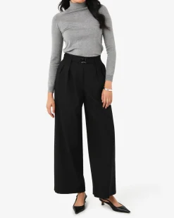 Nadia Buckle Wide Leg Pants