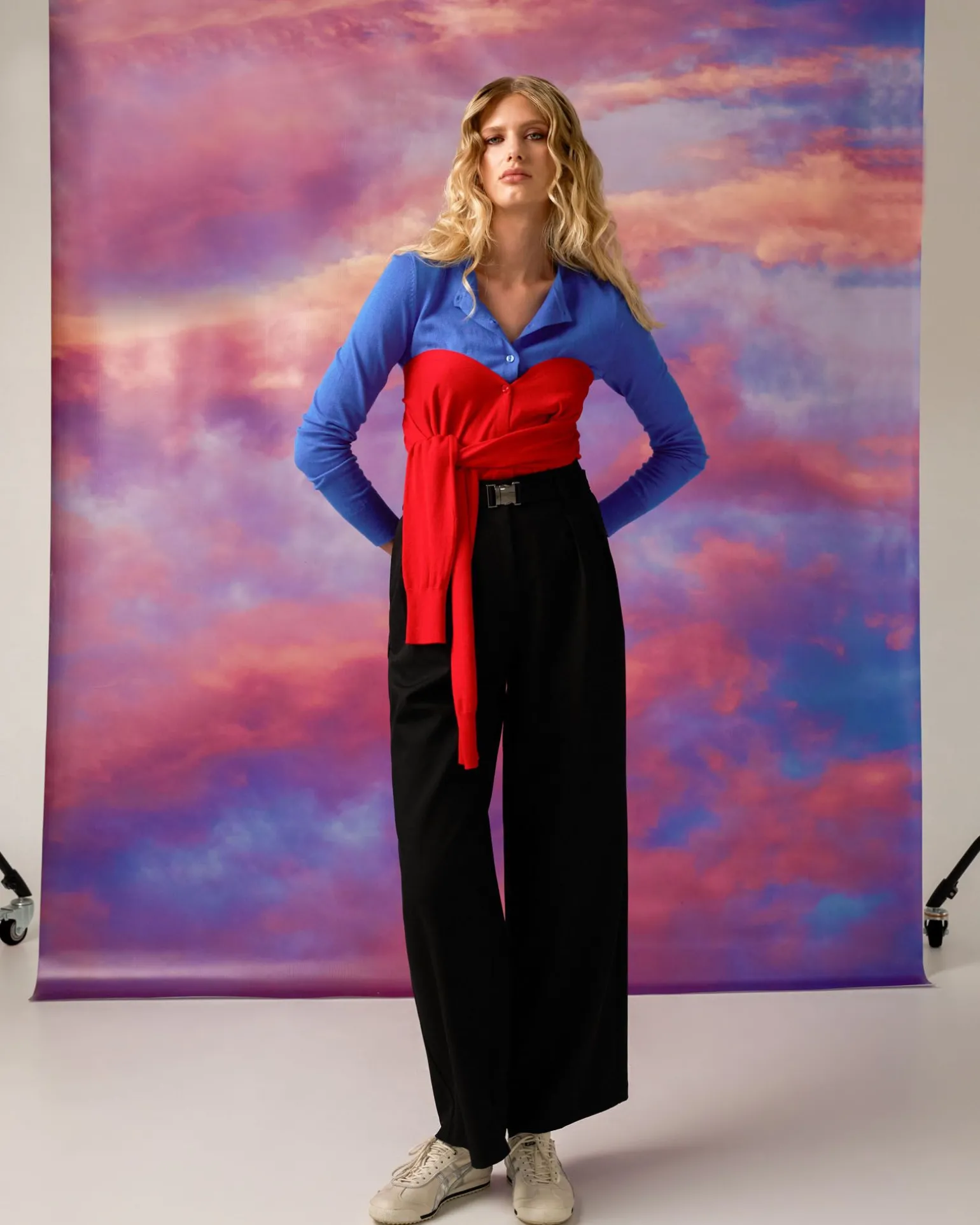 Nadia Buckle Wide Leg Pants