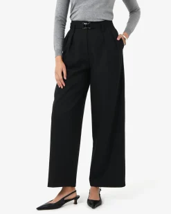 Nadia Buckle Wide Leg Pants