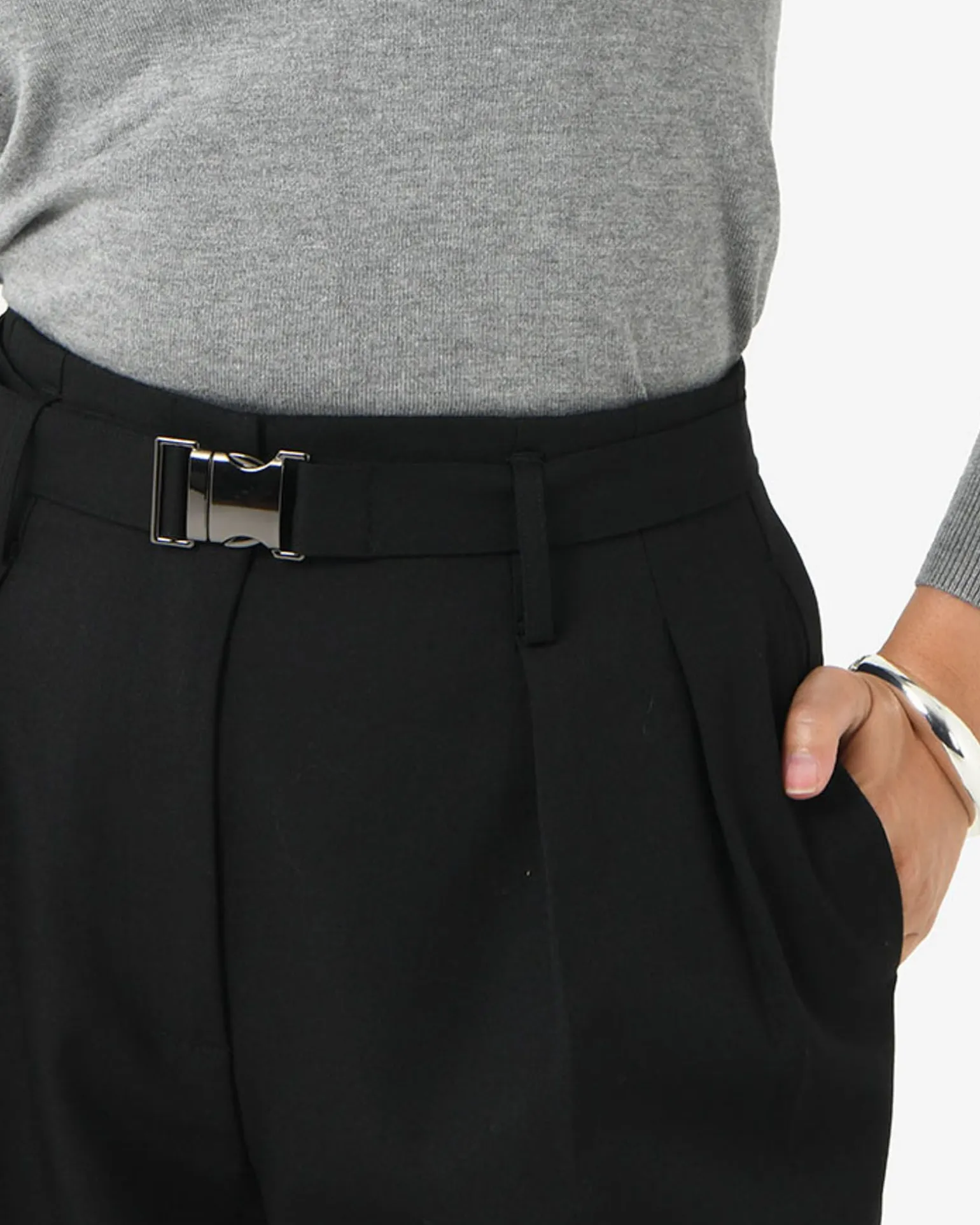 Nadia Buckle Wide Leg Pants