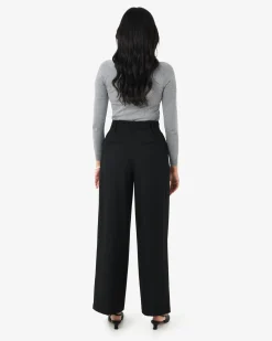 Nadia Buckle Wide Leg Pants