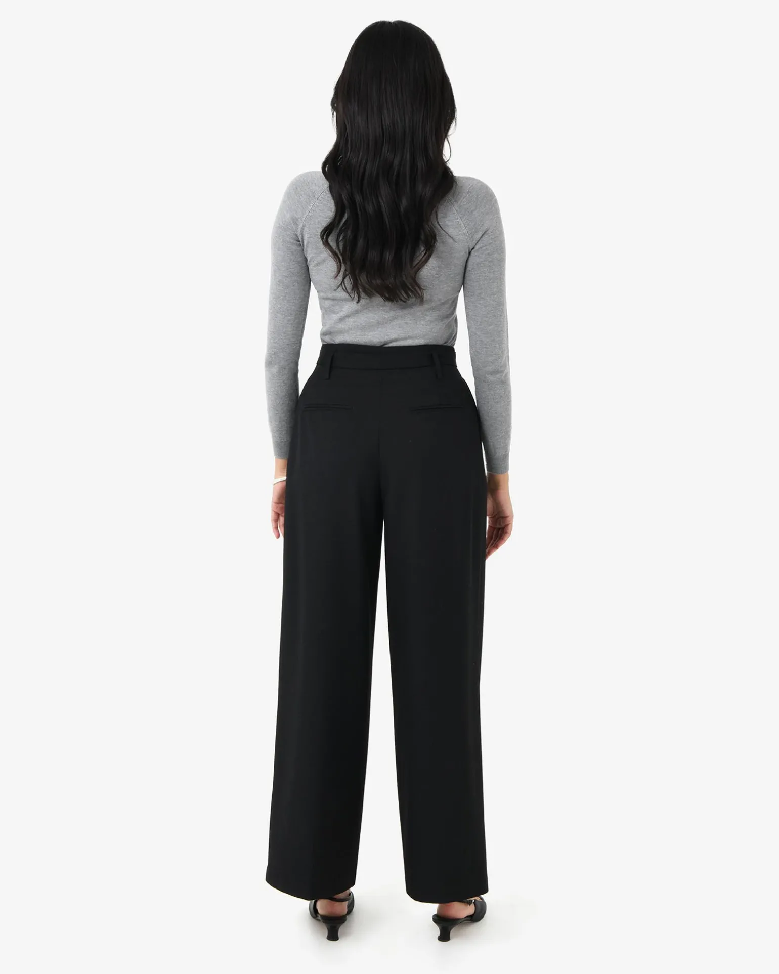 Nadia Buckle Wide Leg Pants
