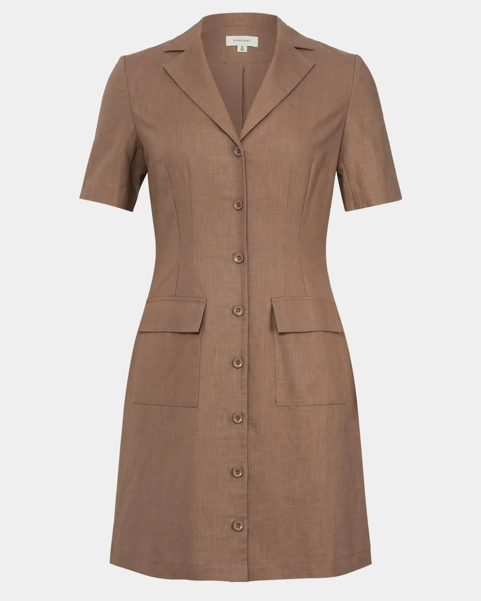 Nia Button Linen Dress
