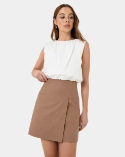 Nia Mini Linen Skirt