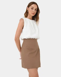 Nia Mini Linen Skirt