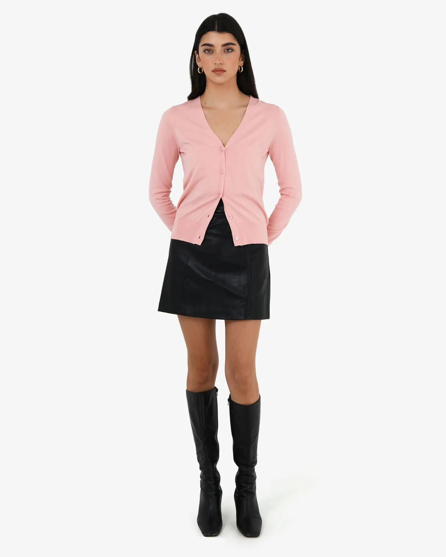 Nicolette V-neck Knit Cardigan