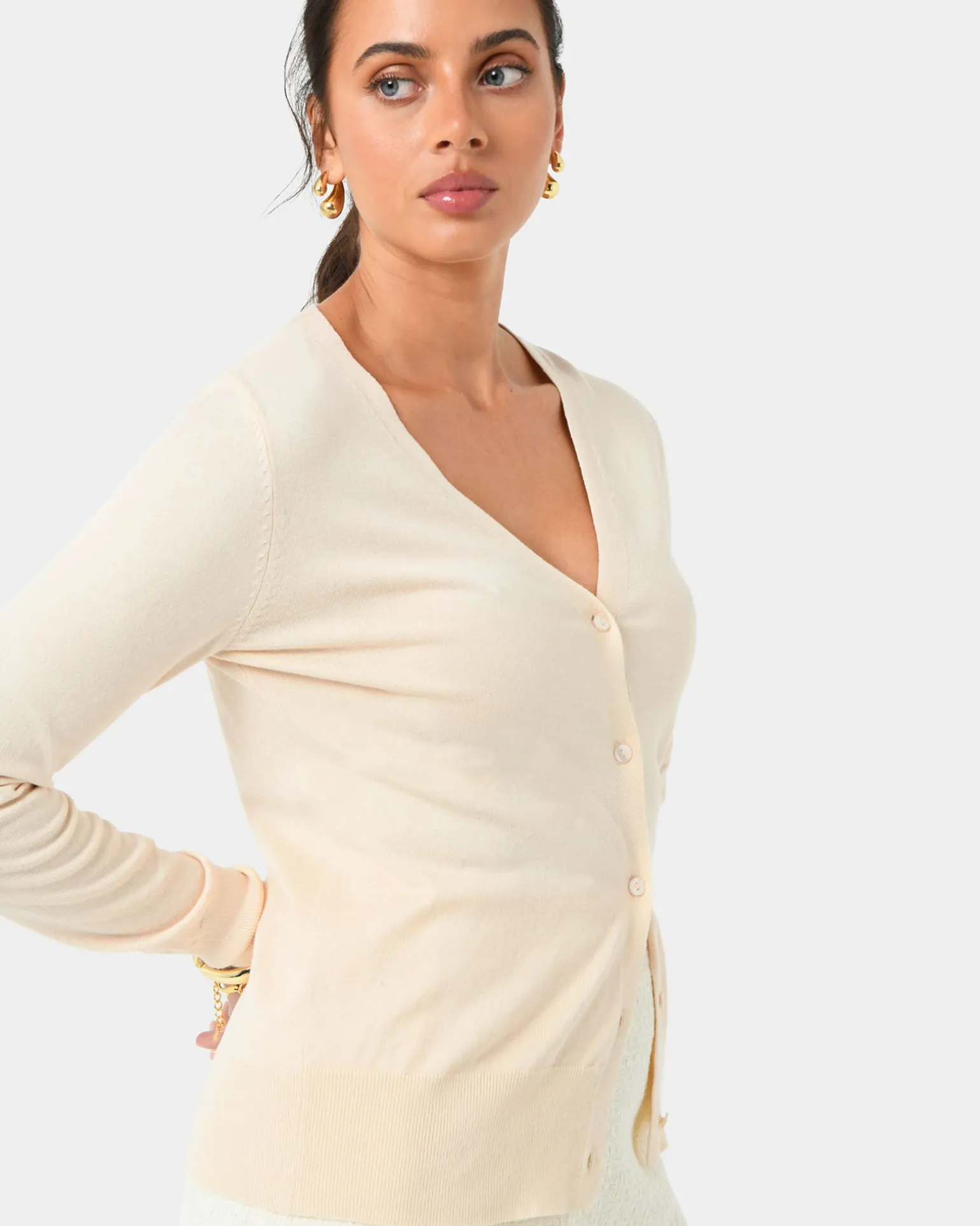 Nicolette V-neck Knit Cardigan